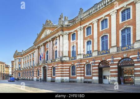 Capitole ist das Herz der Stadtverwaltung der französischen Stadt Toulouse und des Rathauses Stockfoto