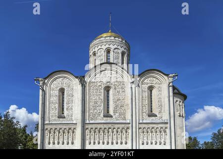 Die Kathedrale des Heiligen Demetrius ist eine Kathedrale in der alten russischen Stadt Wladimir. Es wurde 1197 fertiggestellt Stockfoto