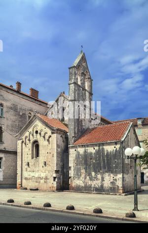 Kirche Johannes des Täufers im historischen Zentrum von Trogir, Kroatien, Europa Stockfoto