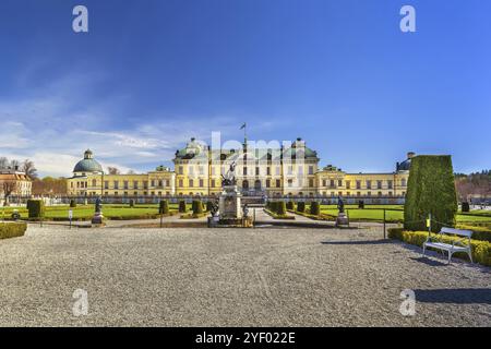 Der Drottningholm Palast ist die Privatresidenz der schwedischen Königsfamilie in Stockholm, Schweden, Europa Stockfoto