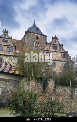 Die mittelalterliche Vorderburg in Schlitz wurde um 1600 in Deutschland, Europa erbaut Stockfoto