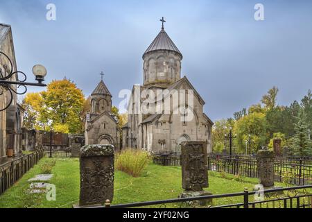 Das Kecharis-Kloster ist ein mittelalterlicher armenischer Klosterkomplex in Tsachkadzor in Armenien Stockfoto