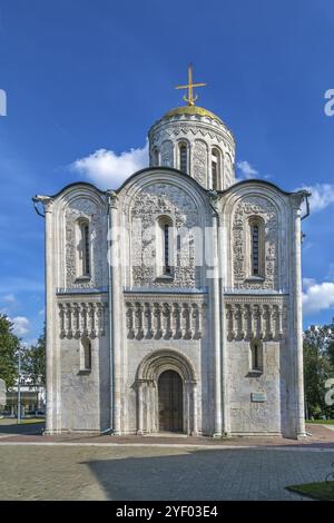 Die Kathedrale des Heiligen Demetrius ist eine Kathedrale in der alten russischen Stadt Wladimir. Es wurde 1197 fertiggestellt Stockfoto