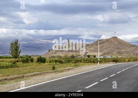 Blick auf das Kloster Khor Virap, Armenien, Asien Stockfoto