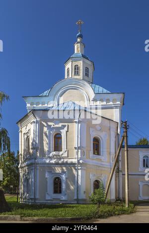 Kirche des Heiligen Nikolaus der Wundertäter, Smolensk, Russland. Blick von der Apsis Stockfoto