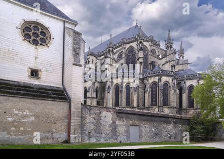 Die Kathedrale von Troyes ist eine römisch-katholische Kirche, die dem Heiligen Peter und dem Heiligen Paul gewidmet ist und sich in Troyes in der Champagne, Frankreich, Europa befindet Stockfoto