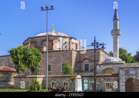 Die kleine Hagia Sophia ist eine ehemalige orthodoxe Kirche, die den Heiligen Sergius und Bacchus in Konstantinopel gewidmet ist und während der Kirche in eine Moschee umgewandelt wurde Stockfoto