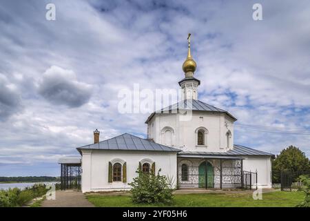 Kirche des Propheten Elijah an den Ufern der Wolga, Russland, Europa Stockfoto