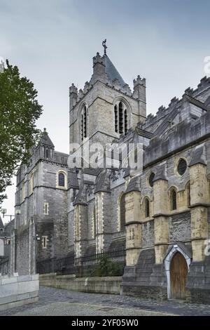 Die Christ Church Cathedral, die Kathedrale der Heiligen Dreifaltigkeit, ist die Kathedrale in Dublin, Irland, Europa Stockfoto