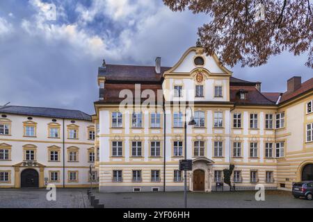 Platz im Stadtzentrum von Eichstatt, Deutschland, Europa Stockfoto