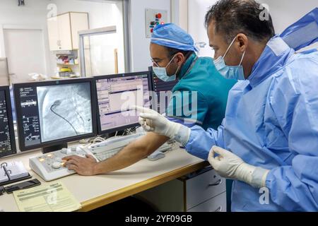 Herzchirurgie im Krankenhaus Hotel Dieu de France in Beirut, Libanon. Stockfoto