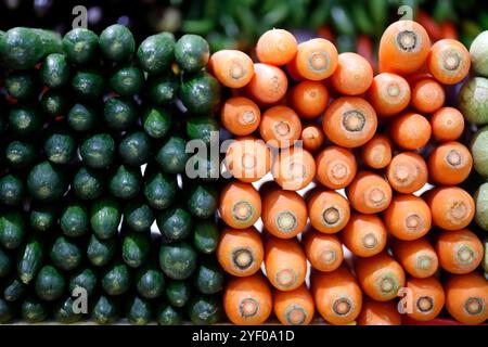 Frisches Obst und Gemüsemarkt. Vereinigte Arabische Emirate. Stockfoto