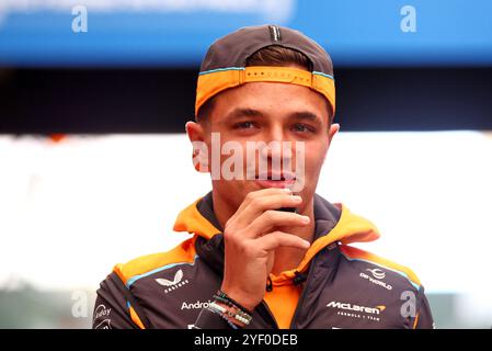 Sao Paulo, Brasilien. November 2024. Lando Norris (GBR) McLaren. Formel-1-Weltmeisterschaft, Rd 21, großer Preis von Brasilien, Samstag, 2. November 2024. Sao Paulo, Brasilien. Quelle: James Moy/Alamy Live News Stockfoto