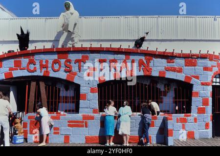 Geisterzug, Hastings, East Sussex, England. Um die 1980er Jahre Stockfoto