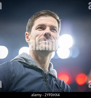 Leverkusen, Deutschland. November 2024. Trainer Xabi Alonso (Leverkusen) Bayer Leverkusen - VfB Stuttgart 01.11.2024 Copyright (nur für journalistische Stockfoto