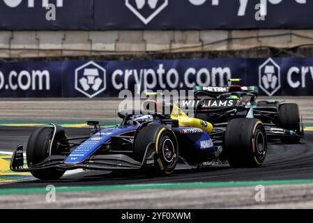 Sao Paulo, Brasilien. November 2024. Franco Colapinto (ARG) Williams Racing FW46. Formel-1-Weltmeisterschaft, Rd 21, großer Preis von Brasilien, Samstag, 2. November 2024. Sao Paulo, Brasilien. 02.11.2024. Formel-1-Weltmeisterschaft, Rd 21, Großer Preis Brasiliens, Sao Paulo, Brasilien, Sprint und Qualifikationstag. Das Foto sollte lauten: XPB/Alamy Live News. Stockfoto