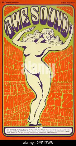 Jefferson Airplane Winterland – Fillmore Concert Poster, San Francisco (Bill Graham, 1966) Stockfoto