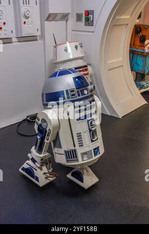 Star Wars Traveling Galaxy - R2D2 in Budapest, Ungarn. Stockfoto