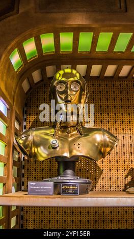 Star Wars Traveling Galaxy - C3PO in Budapest, Ungarn. Stockfoto