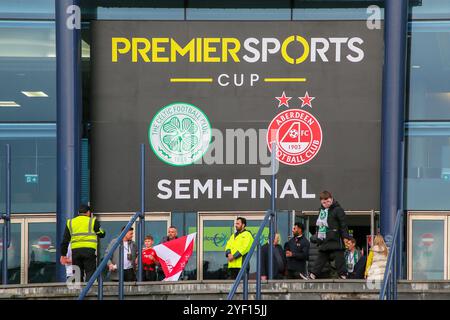 Glasgow, Großbritannien. November 2024. Das erste Halbfinale des Premier Sports Cup zwischen Celtic FC und Aberdeen FC fand im Hampden Park in Glasgow, Schottland, Großbritannien statt. Quelle: Findlay/Alamy Live News Stockfoto