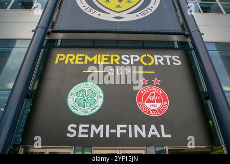 Glasgow, Großbritannien. November 2024. Das erste Halbfinale des Premier Sports Cup zwischen Celtic FC und Aberdeen FC fand im Hampden Park in Glasgow, Schottland, Großbritannien statt. Quelle: Findlay/Alamy Live News Stockfoto