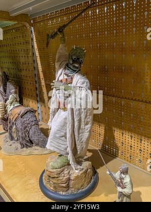 Star Wars Traveling Galaxy - Star Wars Tusken Raider in Budapest, Ungarn. Stockfoto