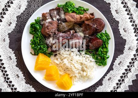 Die beste vollständige traditionelle brasilianische Feijoada Stockfoto