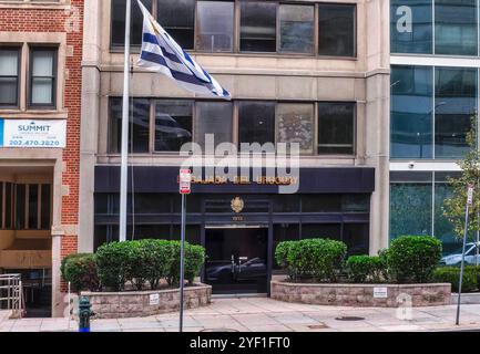 Washington, USA. November 2024. WASHINGTON, DC - 01. NOVEMBER: Botschaft von Uruguay in Washington, DC (Foto: Tony Quinn/SipaUSA) Credit: SIPA USA/Alamy Live News Stockfoto