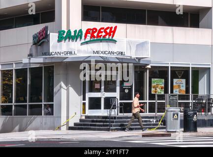 Washington, USA. November 2024. WASHINGTON, DC - 1. NOVEMBER: A Baja Fresh Restaurant in Washington, DC (Foto: Tony Quinn/SipaUSA) Credit: SIPA USA/Alamy Live News Stockfoto