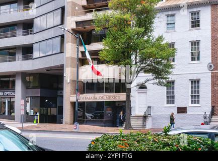 Washington, USA. November 2024. WASHINGTON, DC - 01. NOVEMBER: Die Botschaft von Mexiko in Washington, DC. (Foto: Tony Quinn/SipaUSA) Credit: SIPA USA/Alamy Live News Stockfoto