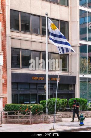 Washington, USA. November 2024. WASHINGTON, DC - 01. NOVEMBER: Botschaft von Uruguay in Washington, DC (Foto: Tony Quinn/SipaUSA) Credit: SIPA USA/Alamy Live News Stockfoto