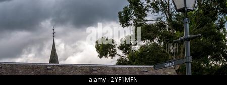 Kirche in Luss Village, Loch Lomond, Schottland Stockfoto