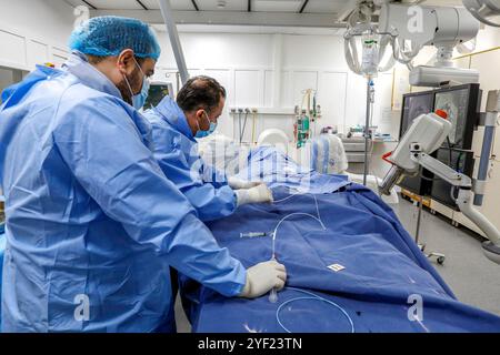 Herzchirurgie im Hotel Dieu de France Krankenhaus in Beirut, Libanon. Kardiologie Kardiopathie 016757 125 Stockfoto