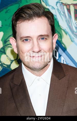 London, Großbritannien. November 2024. Tom Lenk fotografierte an der Medienwand für UK Premiere Time Travel Is Dangerous während des Freitagsfests Halloween am Samstag, den 2. November 2024 im ODEON Luxe West End, London. Bild von Julie Edwards. Quelle: JEP Celebrity Photos/Alamy Live News Stockfoto