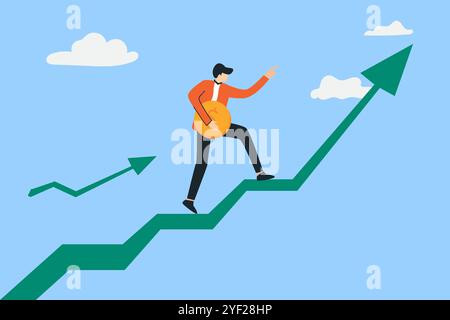 Team-Strategie für Business Success Konzept, Team von Geschäftsleuten arbeiten Stock Vektor