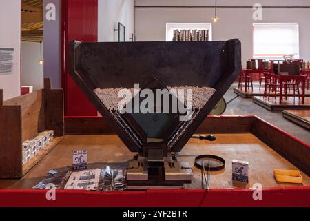 Das Maia Tobacco Museum befindet sich in einer historischen Fabrik und bietet einen faszinierenden Einblick in den Anbau, die Produktion und die kulturelle Bedeutung von Stockfoto