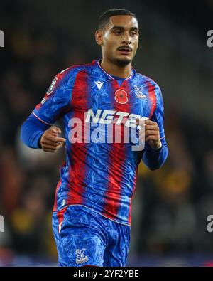 Wolverhampton, Großbritannien. November 2024. Maxence Lacroix von Crystal Palace während des Premier League-Spiels Wolverhampton Wanderers gegen Crystal Palace in Molineux, Wolverhampton, Großbritannien, 2. November 2024 (Foto: Gareth Evans/News Images) in Wolverhampton, Großbritannien am 11.2.2024. (Foto: Gareth Evans/News Images/SIPA USA) Credit: SIPA USA/Alamy Live News Stockfoto