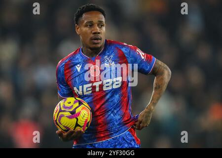 Wolverhampton, Großbritannien. November 2024. Nathaniel Clyne von Crystal Palace während des Premier League Spiels Wolverhampton Wanderers gegen Crystal Palace in Molineux, Wolverhampton, Vereinigtes Königreich, 2. November 2024 (Foto: Gareth Evans/News Images) in Wolverhampton, Vereinigtes Königreich am 11.2.2024. (Foto: Gareth Evans/News Images/SIPA USA) Credit: SIPA USA/Alamy Live News Stockfoto