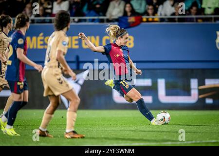 Barcelona, Spanien. November 2024. Alexia Putellas (FC Barcelona) wurde während des Liga-F-Spiels zwischen dem FC Barcelona und SD Eibar bei Estadi Johan Cruyff gesehen. Endstand: FC Barcelona 4:0, SD Eibar. Quelle: SOPA Images Limited/Alamy Live News Stockfoto