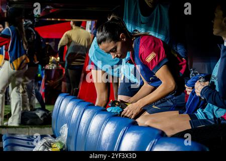 Barcelona, Spanien. November 2024. Aitana Bonmati (FC Barcelona) wurde während des Liga-F-Spiels zwischen dem FC Barcelona und SD Eibar bei Estadi Johan Cruyff gesehen. Endstand: FC Barcelona 4:0, SD Eibar. (Foto: Felipe Mondino/SOPA Images/SIPA USA) Credit: SIPA USA/Alamy Live News Stockfoto
