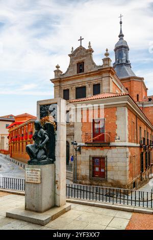 Madrid, Spanien - 18. August 2014: Fantastischer Blick auf die Iglesia del Sacramento. Stockfoto