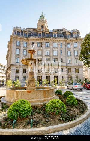 Rückansicht des Rathauses in Porto, Portugal Stockfoto