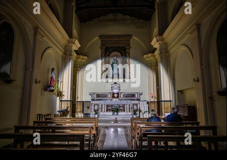 Die Kirche der Unbefleckten Empfängnis wurde durch das Erdbeben von 1805 zerstört und 1852 wieder aufgebaut. Der Innenraum hat ein einziges Schiff, mit einem Stockfoto