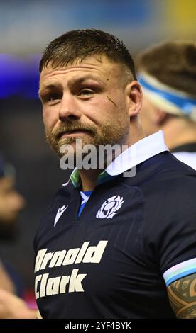 Scottish Gas Murrayfield. Edinburgh Schottland Großbritannien 2. November 24 HERBSTTESTS 2024/25 Schottland vs Fidschi. Rugby Match Rory Sutherland of Scotland Credit: eric mccowat/Alamy Live News Stockfoto