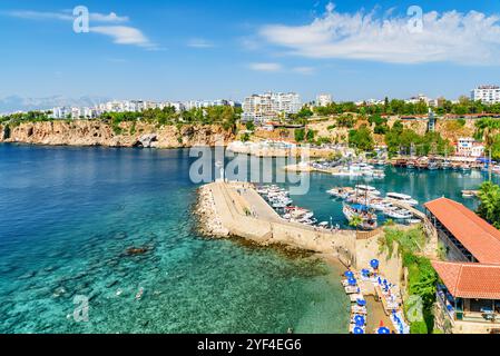 Alte Antalya Marina in Kaleici, Antalya, Türkei Stockfoto