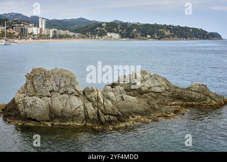 Strand Platja d'Aro an der Costa Brava, Katalonien Stockfoto