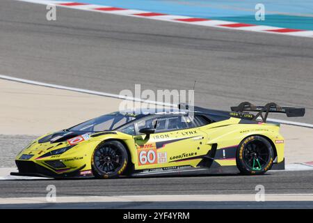 60 Lamborghini Iron Lynx, SHAHIN Yasser Porträt, während des Rookie-Tests der FIA World Endurance Championship 2024 am 3. November 2024 auf dem Bahrain International Circuit in Sakhir, Bahrain Stockfoto