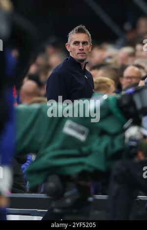 Ipswich, Großbritannien. November 2024. Ipswich Town Manager Kieran McKenna während des Spiels Ipswich Town FC gegen Leicester City FC English Premier League in Portman Road, Ipswich, England, Großbritannien am 2. November 2024 Credit: Every Second Media/Alamy Live News Stockfoto