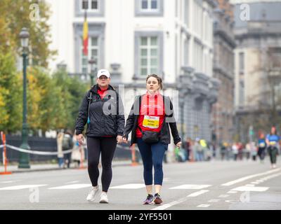 Brüssel, Belgien November 2024. Foto, aufgenommen während des Brüsseler 7K-Marathons 2024 am Sonntag, 3. November 2024 in Brüssel, Belgien. Quelle: Sportpix/Alamy Live News Stockfoto