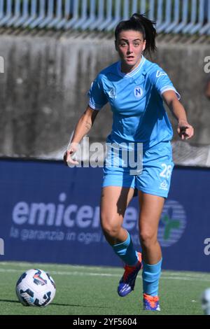 Während der Fußball-Serie A Frauen zwischen Napoli Femminile und Juventus FC in der Arena Giuseppe Piccolo Stadium Stockfoto